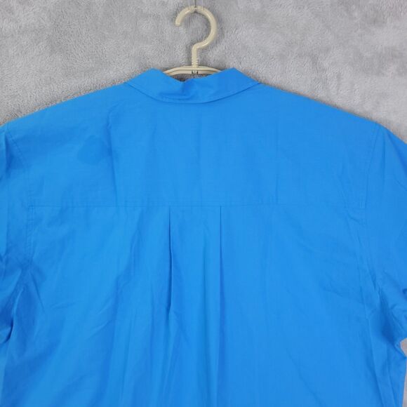 Rails JoJo Top Blouse Womens Blue XL Cuffed Short Sleeve Button Up Collared - Picture 8 of 14